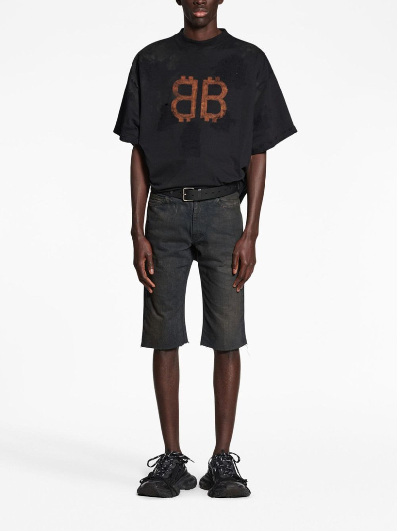 BALENCIAGA denim shorts outlook
