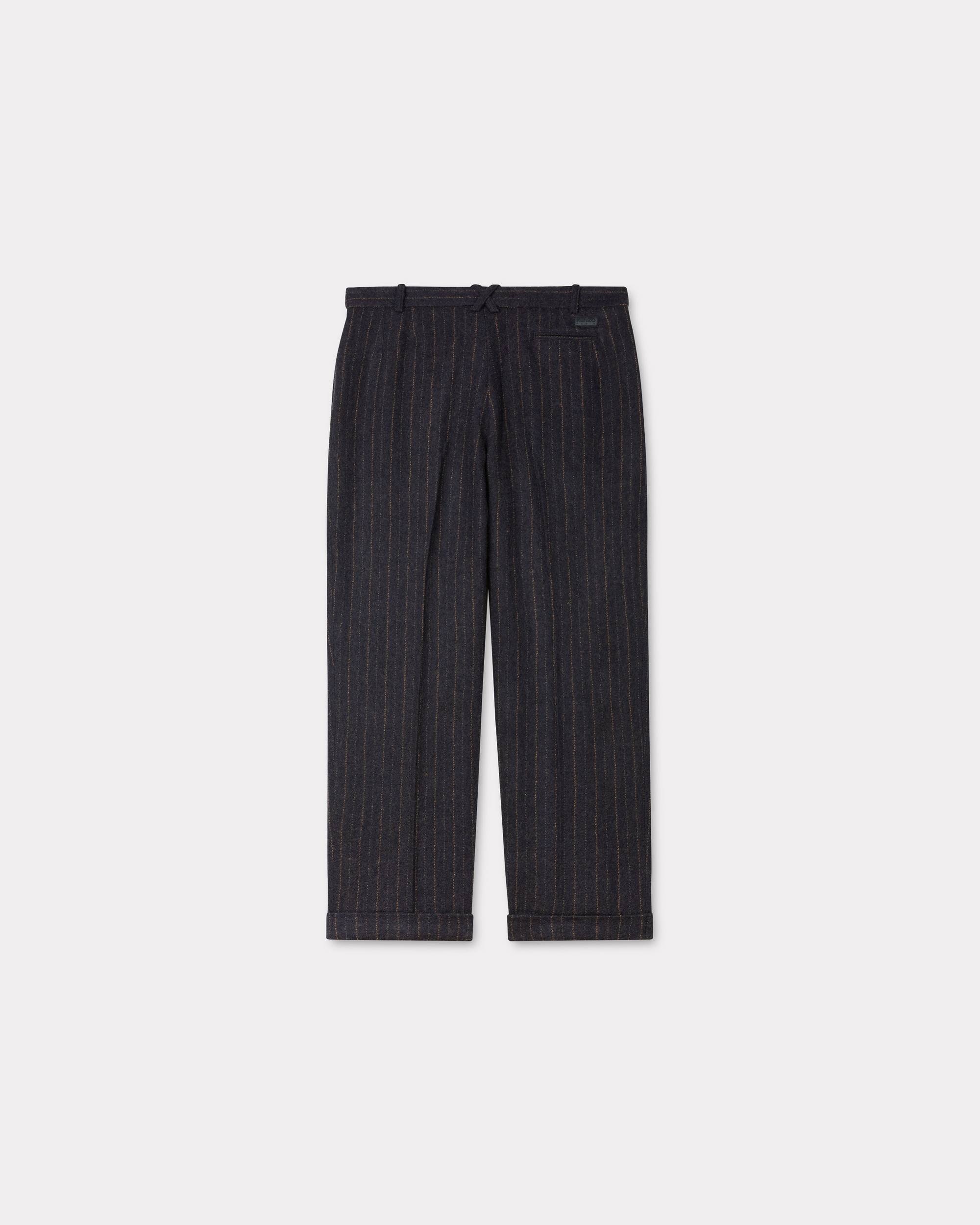 Straight pleated tailored pants in virgin wool - 2