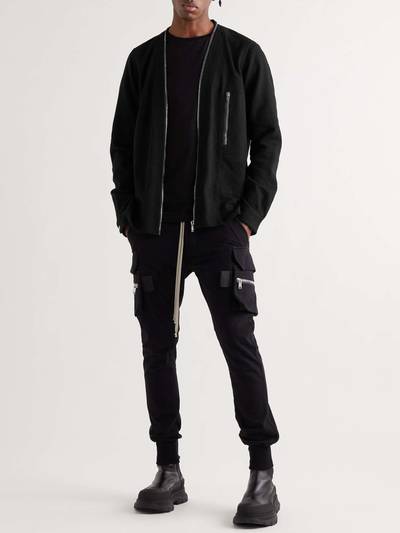 Rick Owens Larry Collarless Cotton and Wool-Blend Shirt outlook