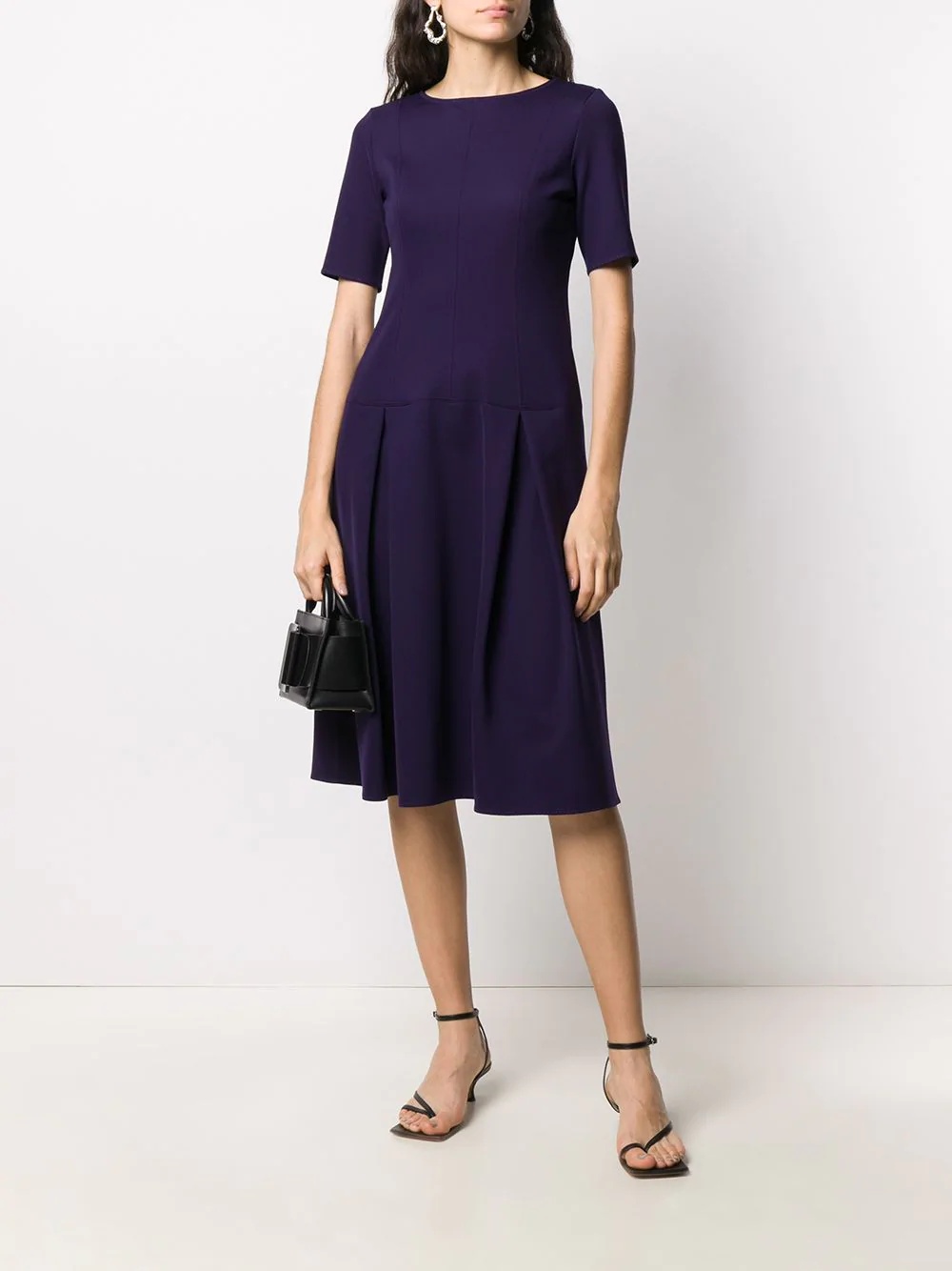 pleated midi dress - 2