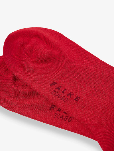 FALKE Tiago fine-pattern ankle-rise stretch-organic-cotton-blend socks outlook