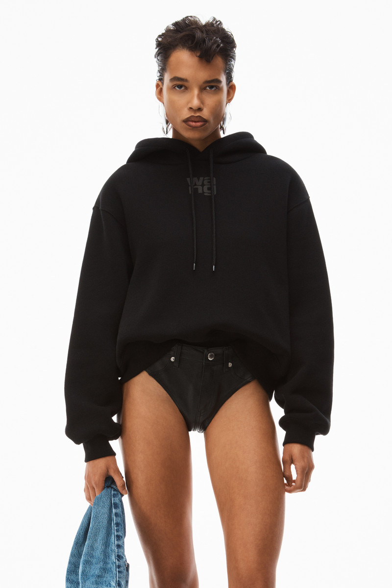 PUFF LOGO HOODIE IN STRUCTURED TERRY 2