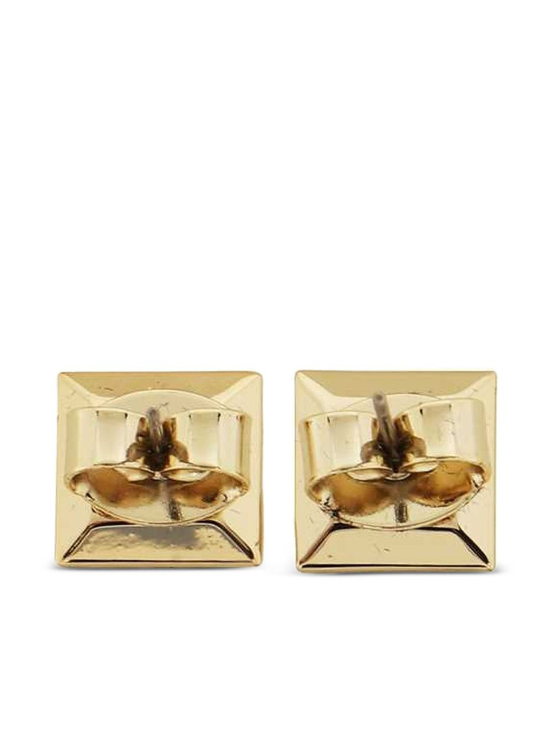 Max Mara logoed square earrings outlook