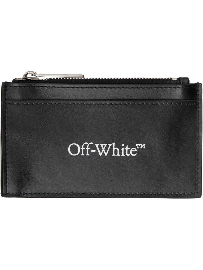 Black Bookish Zipped Card Holder 1