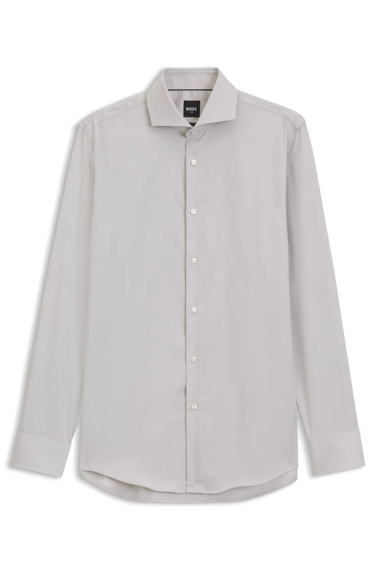 SLIM-FIT SHIRT IN WRINKLE-FREE COTTON TWILL - 1