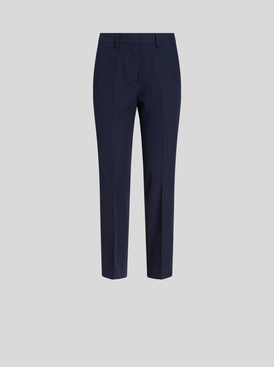 HIGH WAIST COTTON TROUSERS - 1