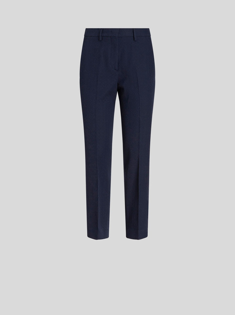 HIGH WAIST COTTON TROUSERS - 1