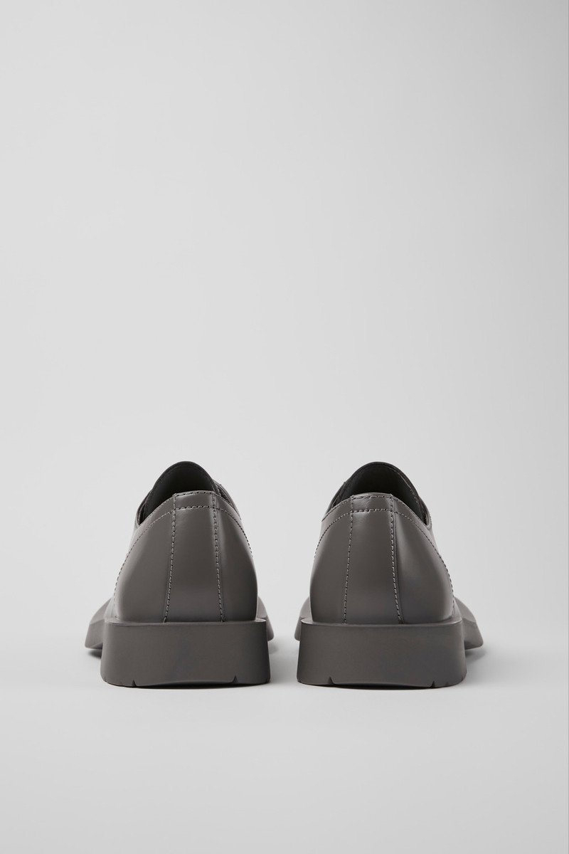 CAMPERLAB Gray leather shoes outlook