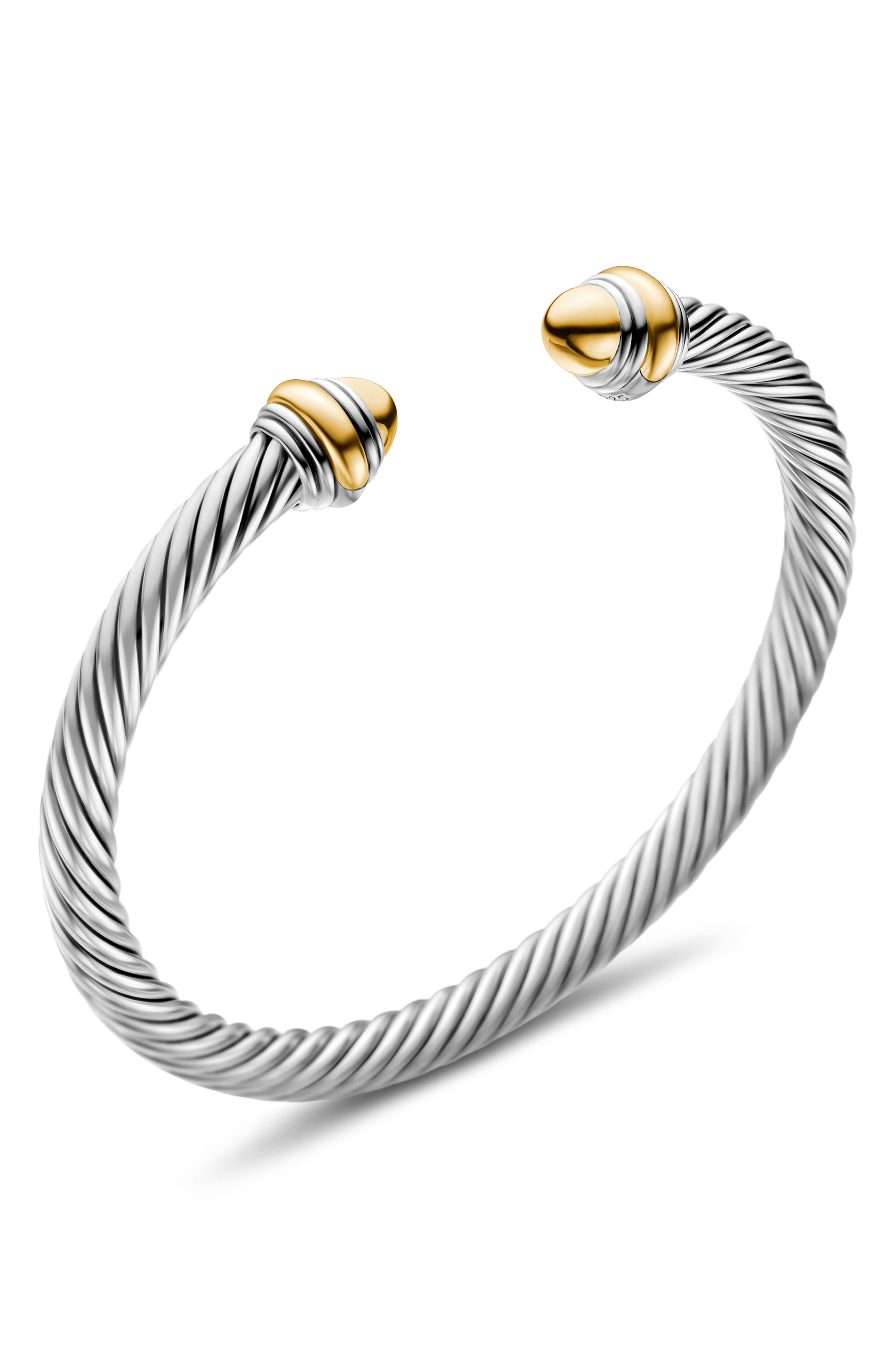 David Yurman Cable Classics Bracelet with Gold, 5mm in Gold Dome at Nordstrom - 5
