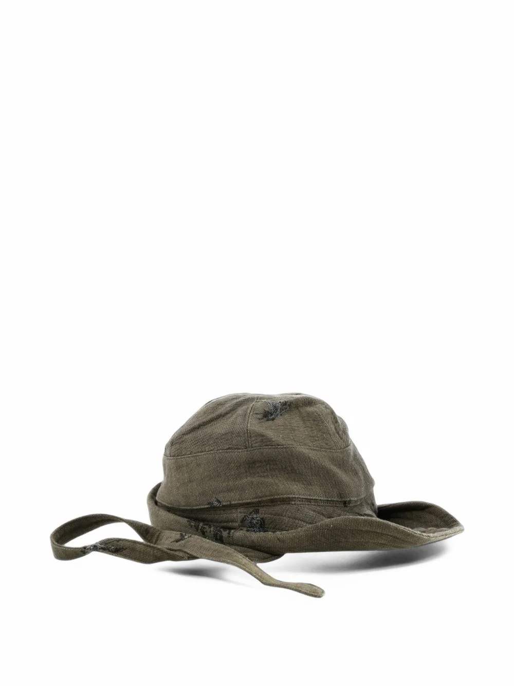Hybrid distressed-effect bucket hat - 1