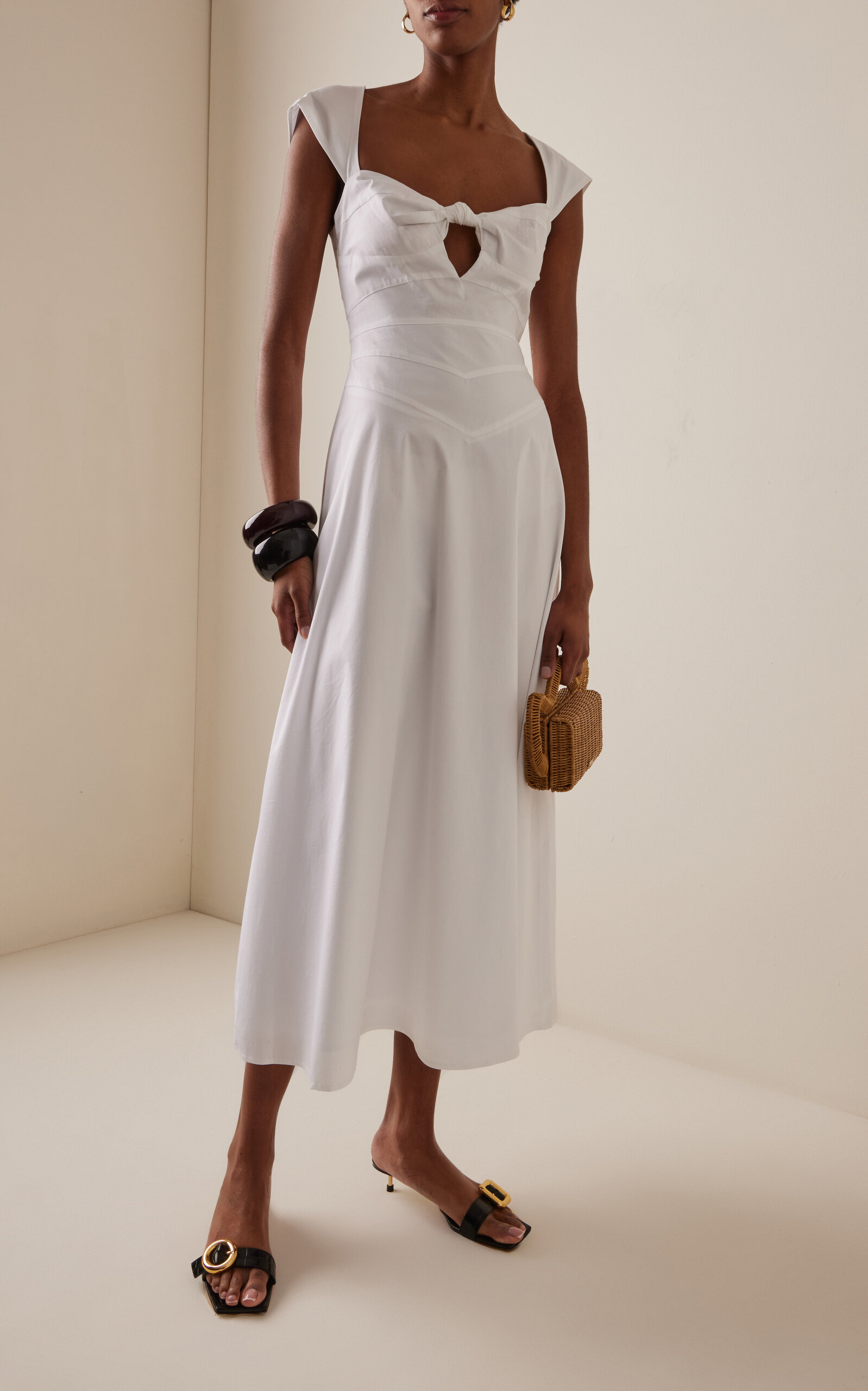Magnolia Cotton-Blend Maxi Dress white - 2