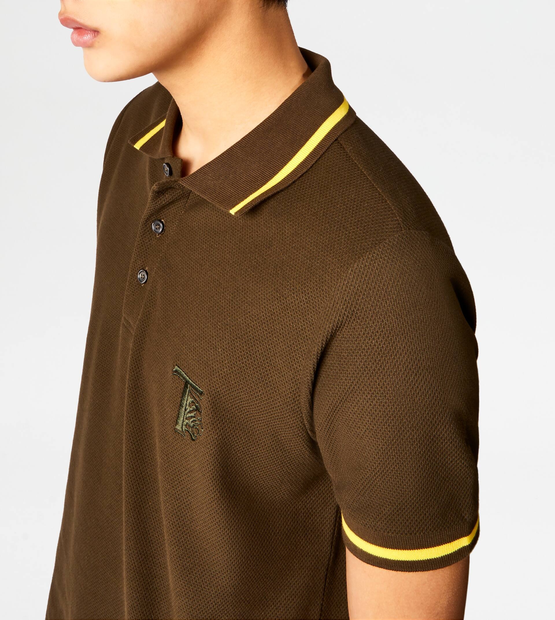 POLO SHIRT IN PIQUET - GREEN - 2