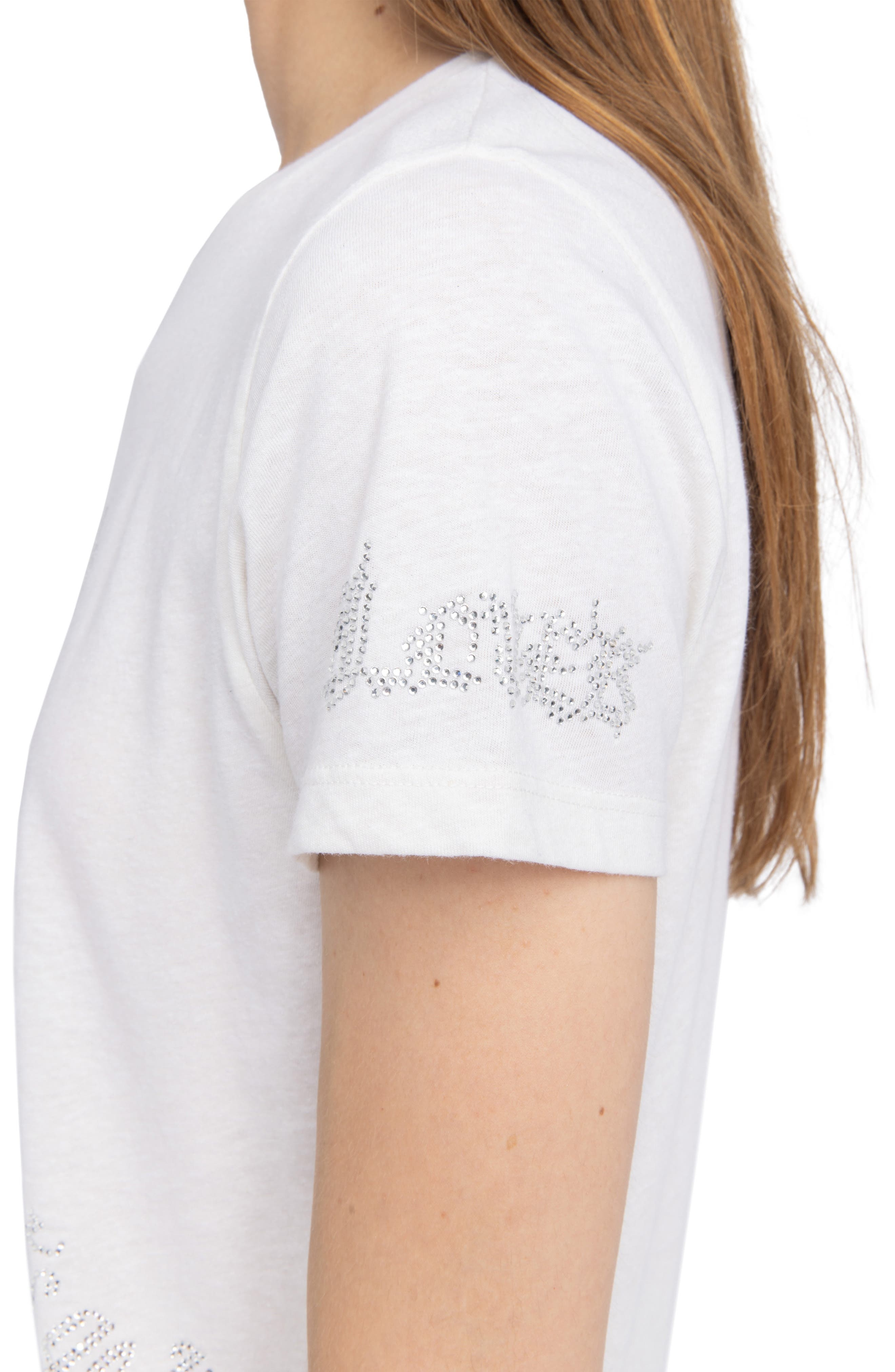 Zadig & Voltaire Alys Multicusto Strass Rhinestone Graphic T-Shirt in Judo at Nordstrom - 9