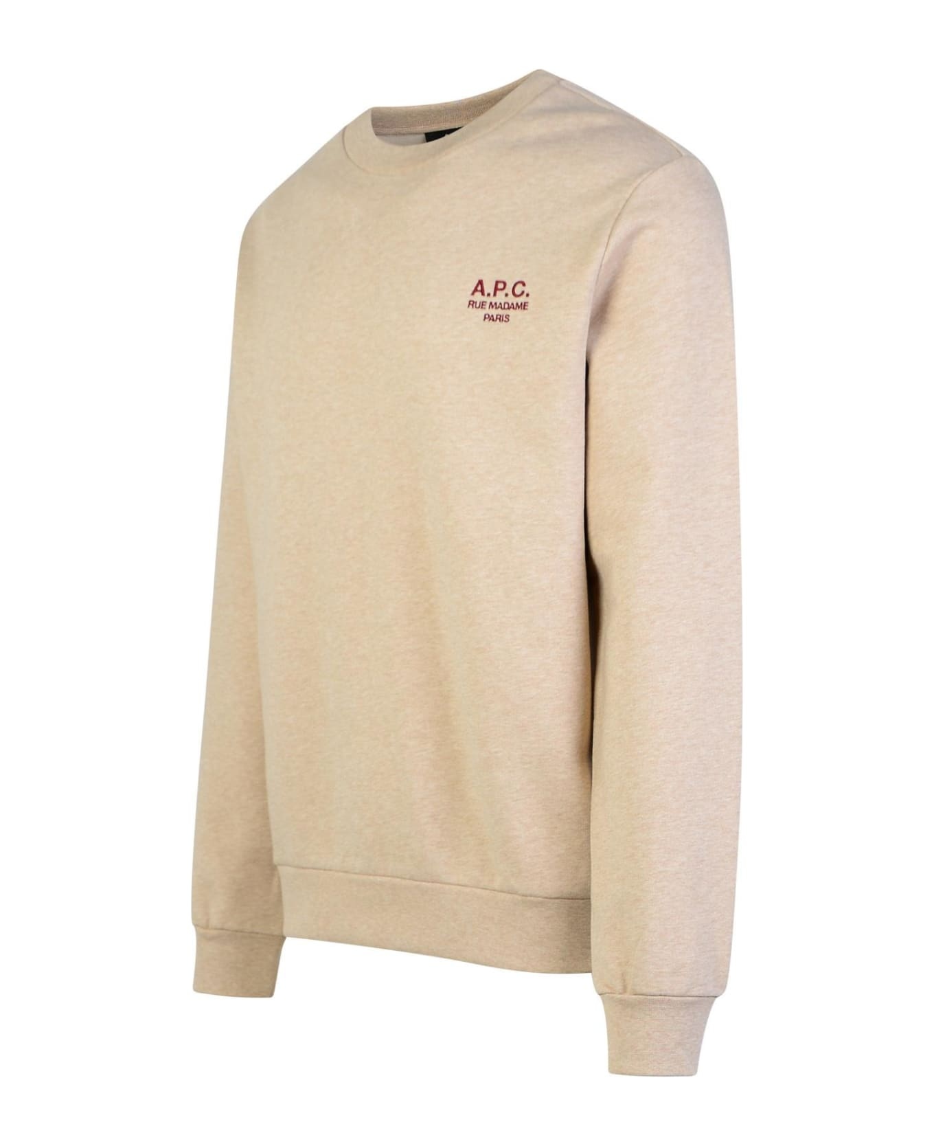 'rue Madame' Beige Cotton Sweatshirt - 2