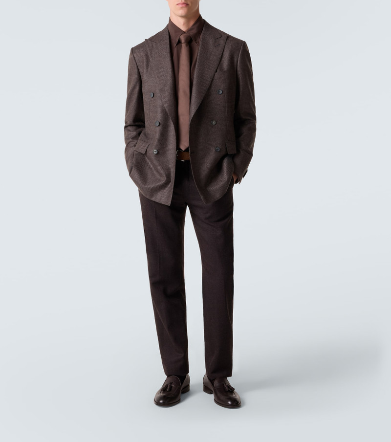 Brioni Prince of Wales check wool blazer outlook