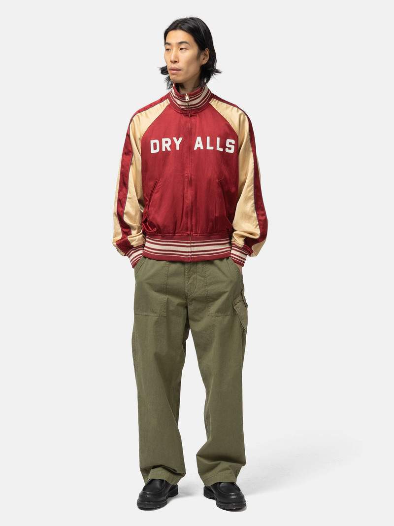 Human Made Reversible Satin Jacket Burgundy outlook