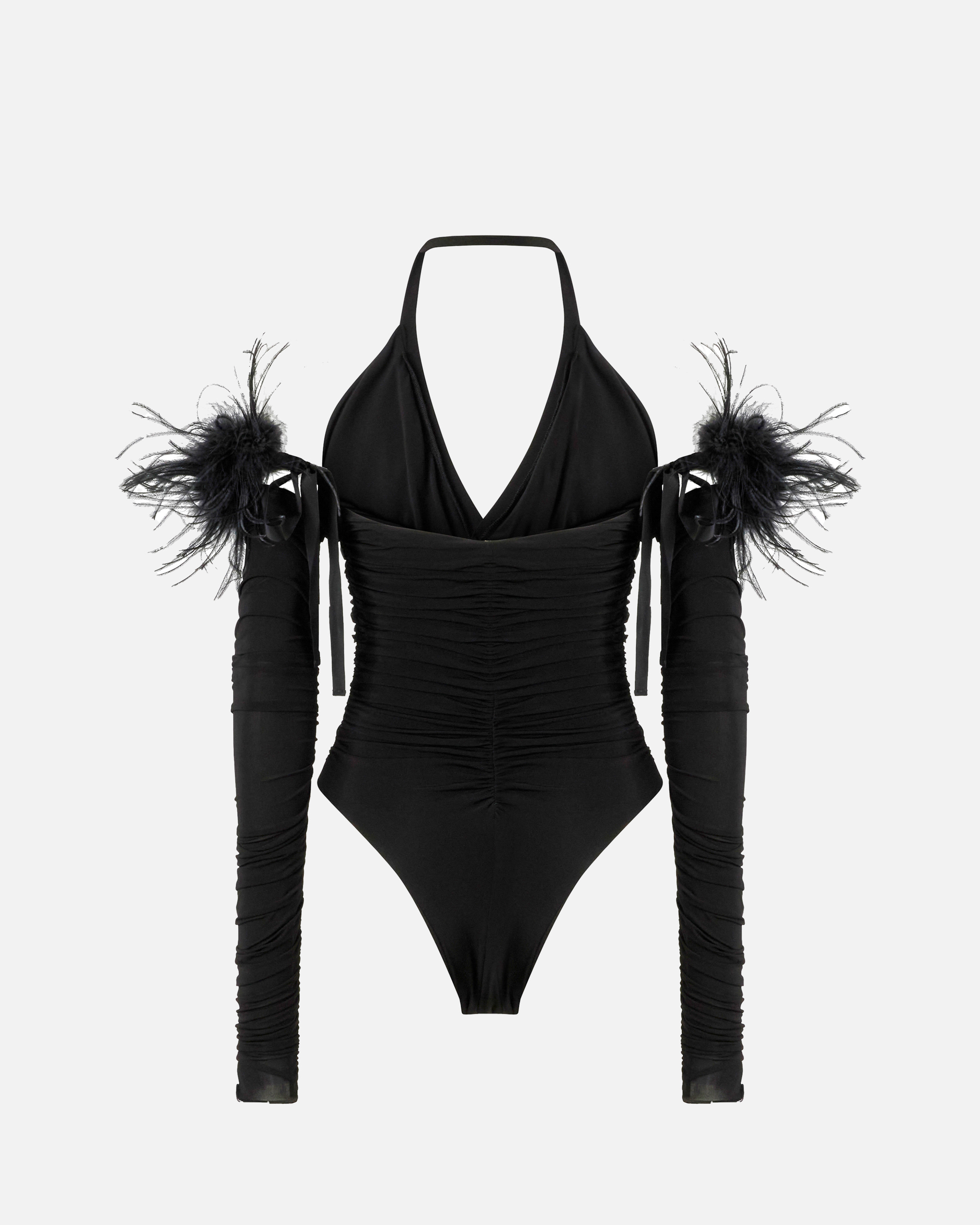 BODYSUIT WITH FEATHERS - 6
