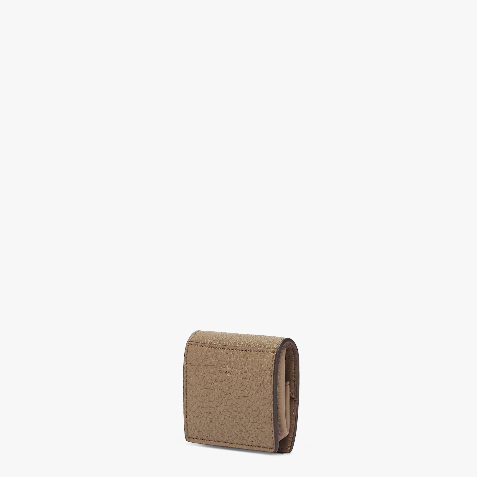 Beige leather coin purse - 2
