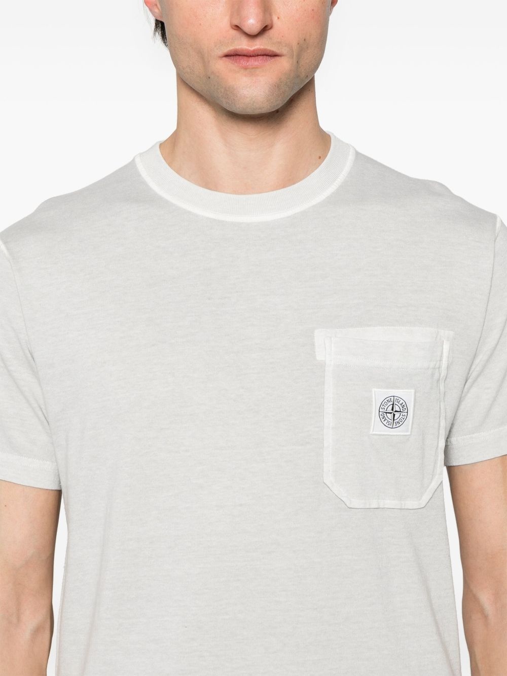 Fissato-effect organic-cotton T-shirt - 4