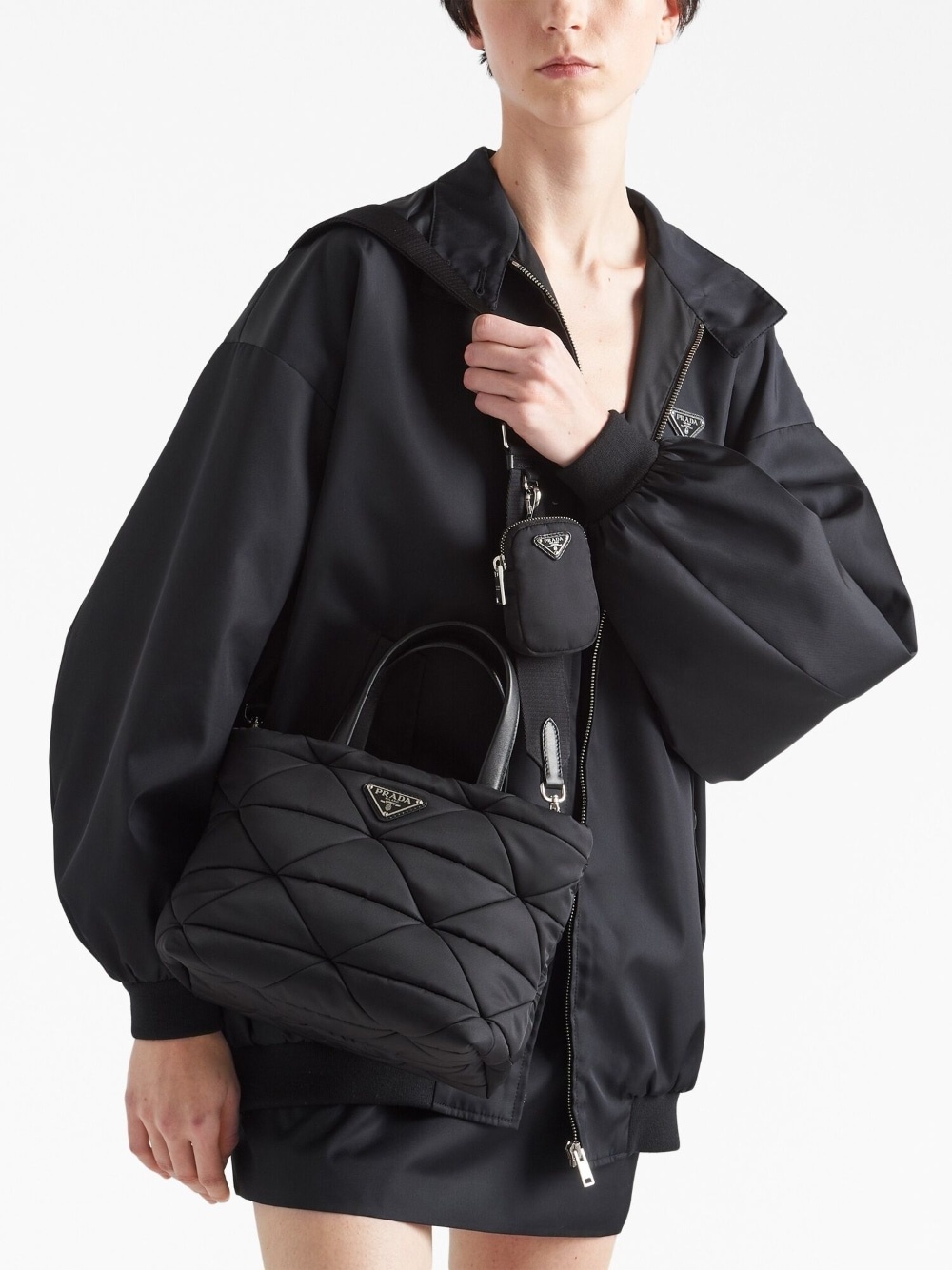 Padded Re-Nylon tote bag - 3