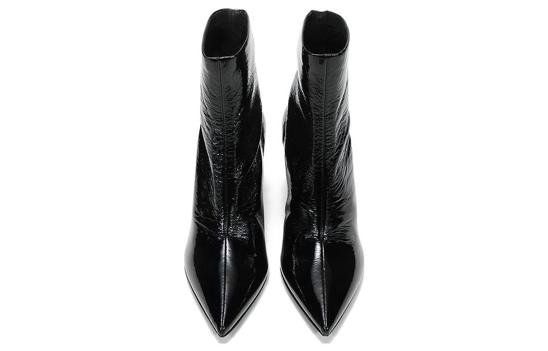 (WMNS) PRADA 90mm Patent Leather Effect Ankle Boots 'Black' 1T003M_3LBK_F0002_F_B085 - 4