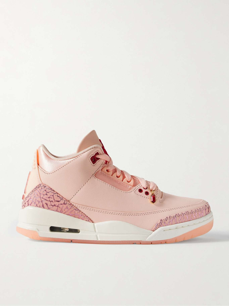Air Jordan 3 Retro leather high-top sneakers Baby pink - 1