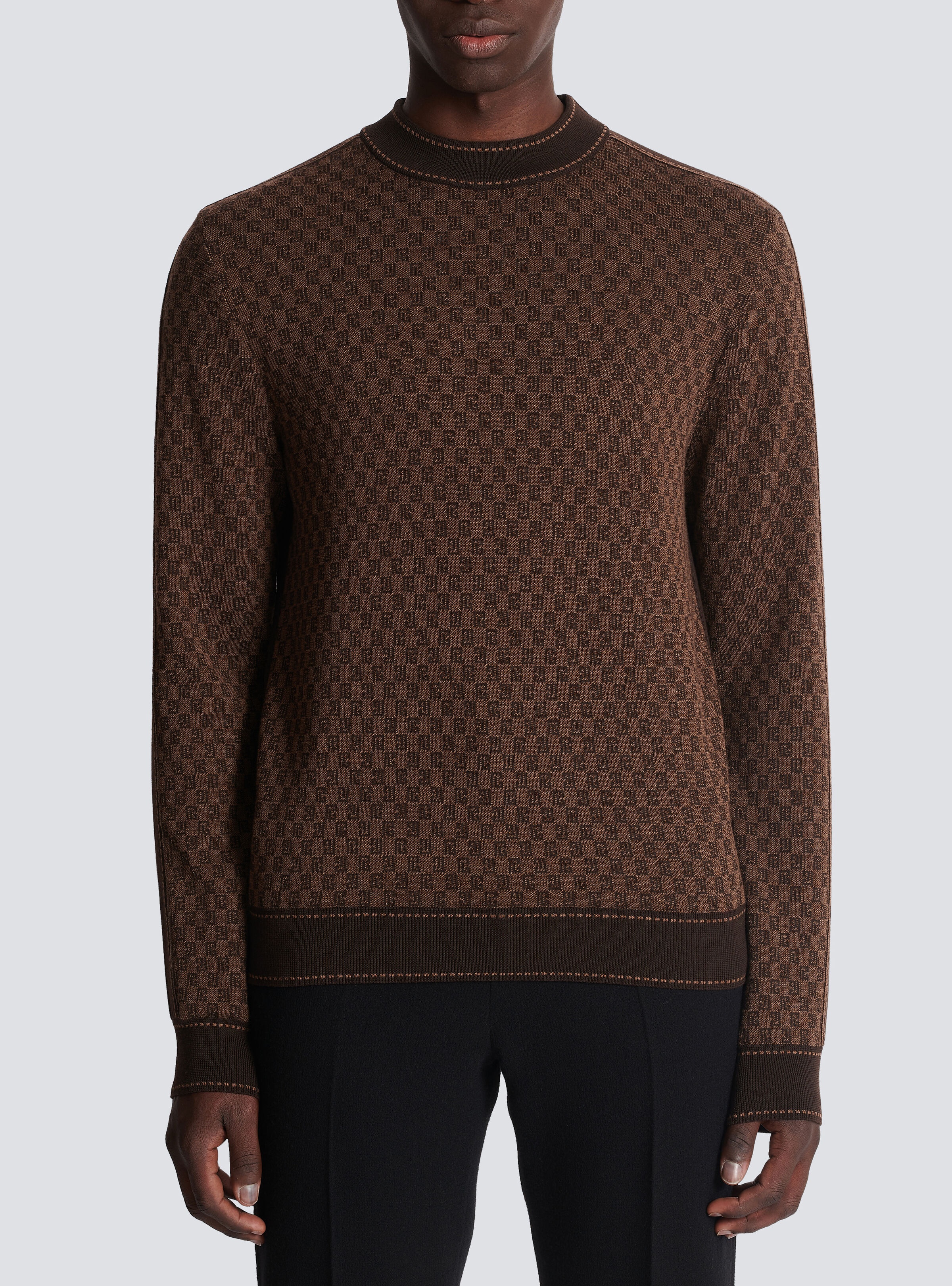 Knit jumper with mini monogram - 5