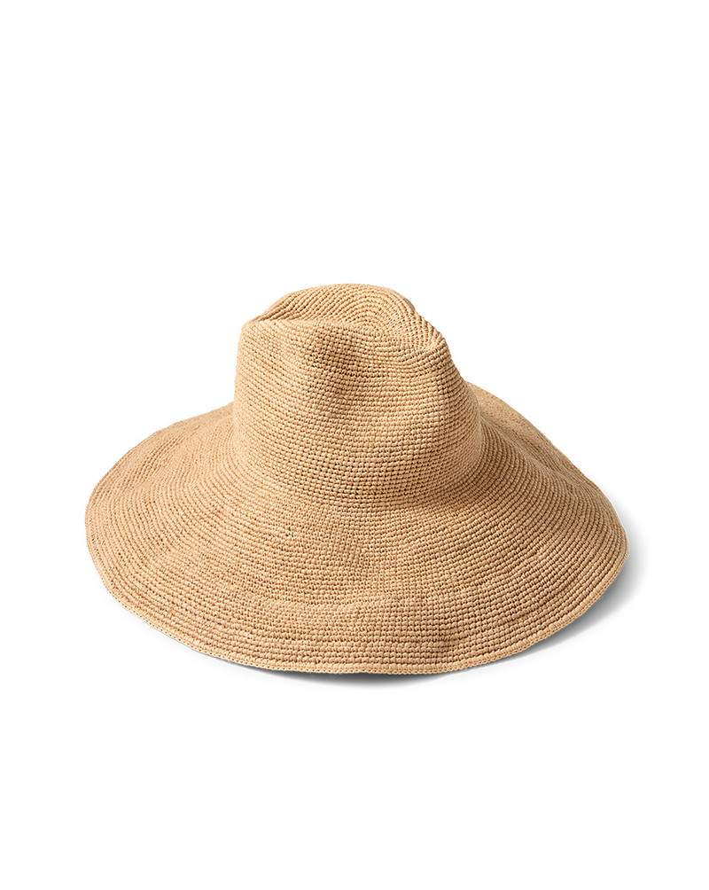 WAVERLY WIDE BRIMMED RAFFIA STRAW HAT 4