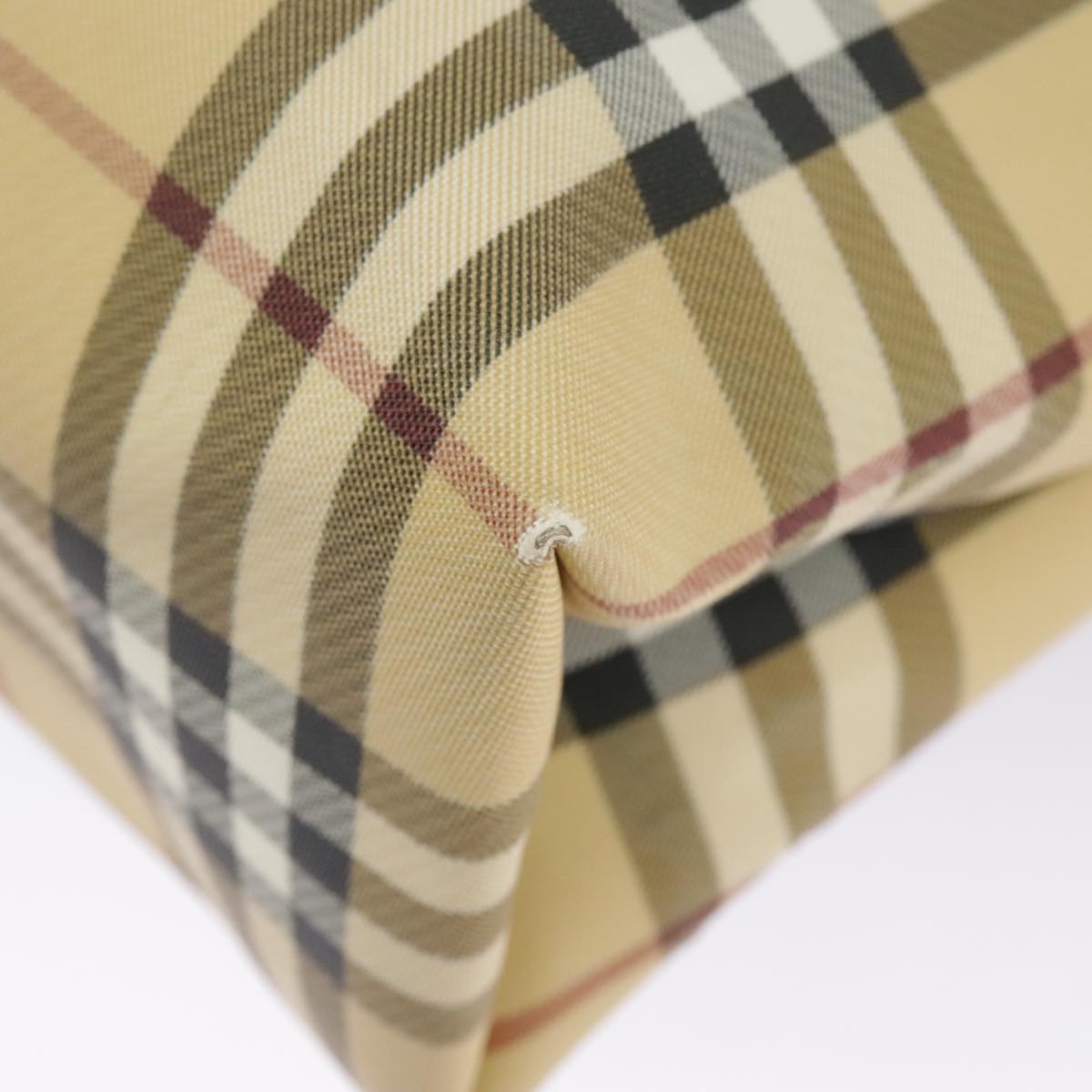 Burberry Nova Check Tote Bag Pvc Beige - 16