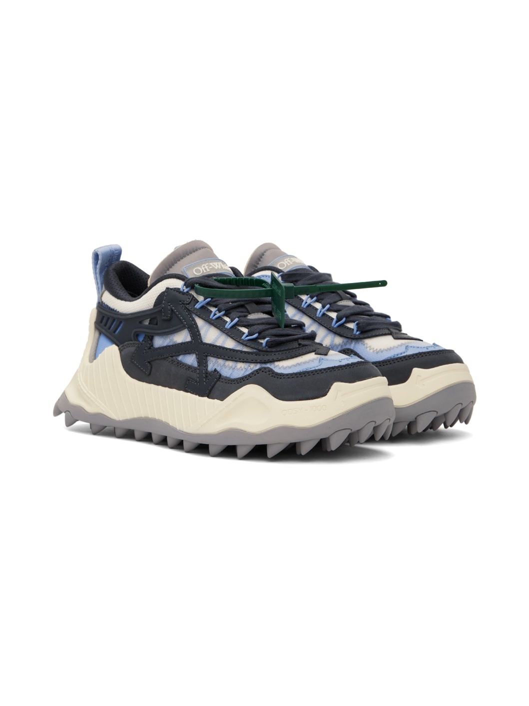 Blue & Gray Odsy 1000 Sneakers - 4