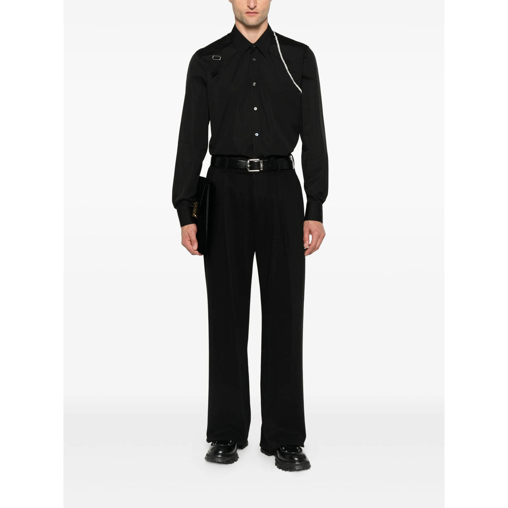 Alexander Mcqueen Black Shirts Men - 5