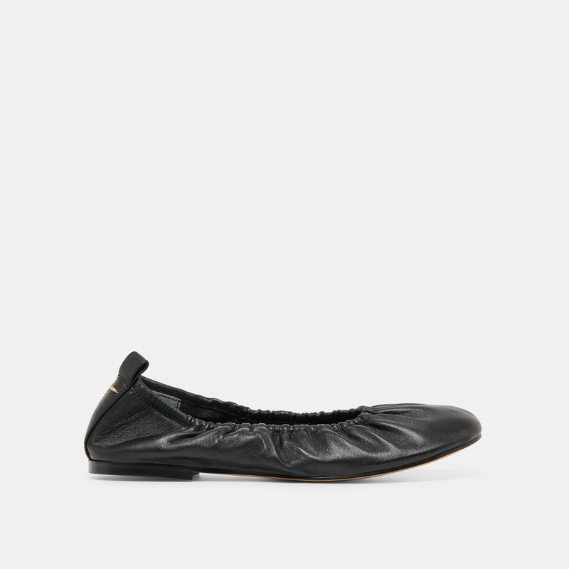 CONRAD BALLET FLATS BLACK LEATHER 1