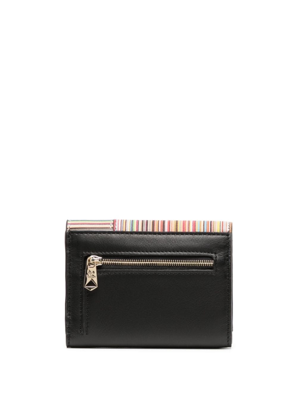 Signature Stripe tri-fold leather wallet - 2