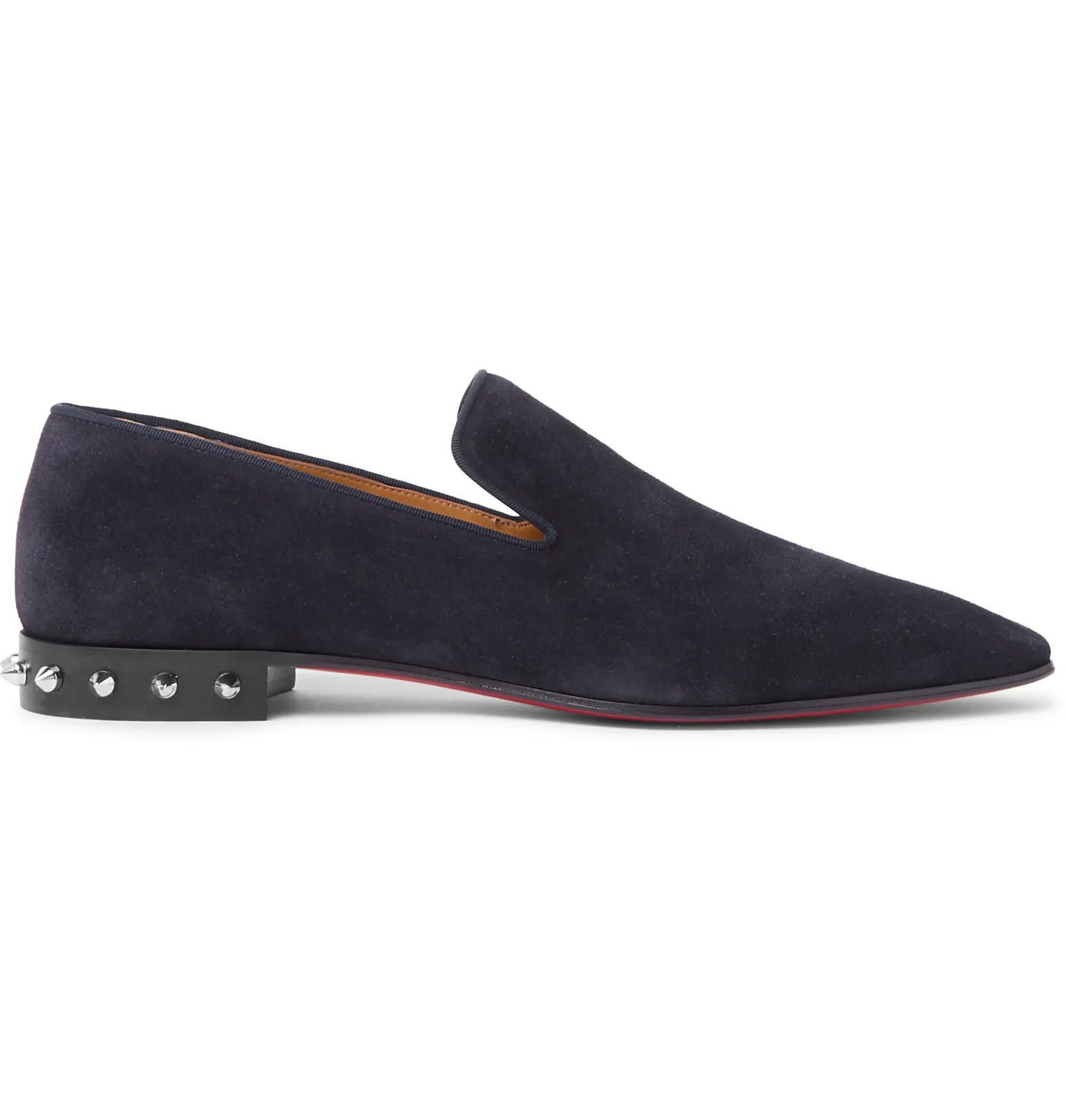 Spiked Suede Loafers - 1