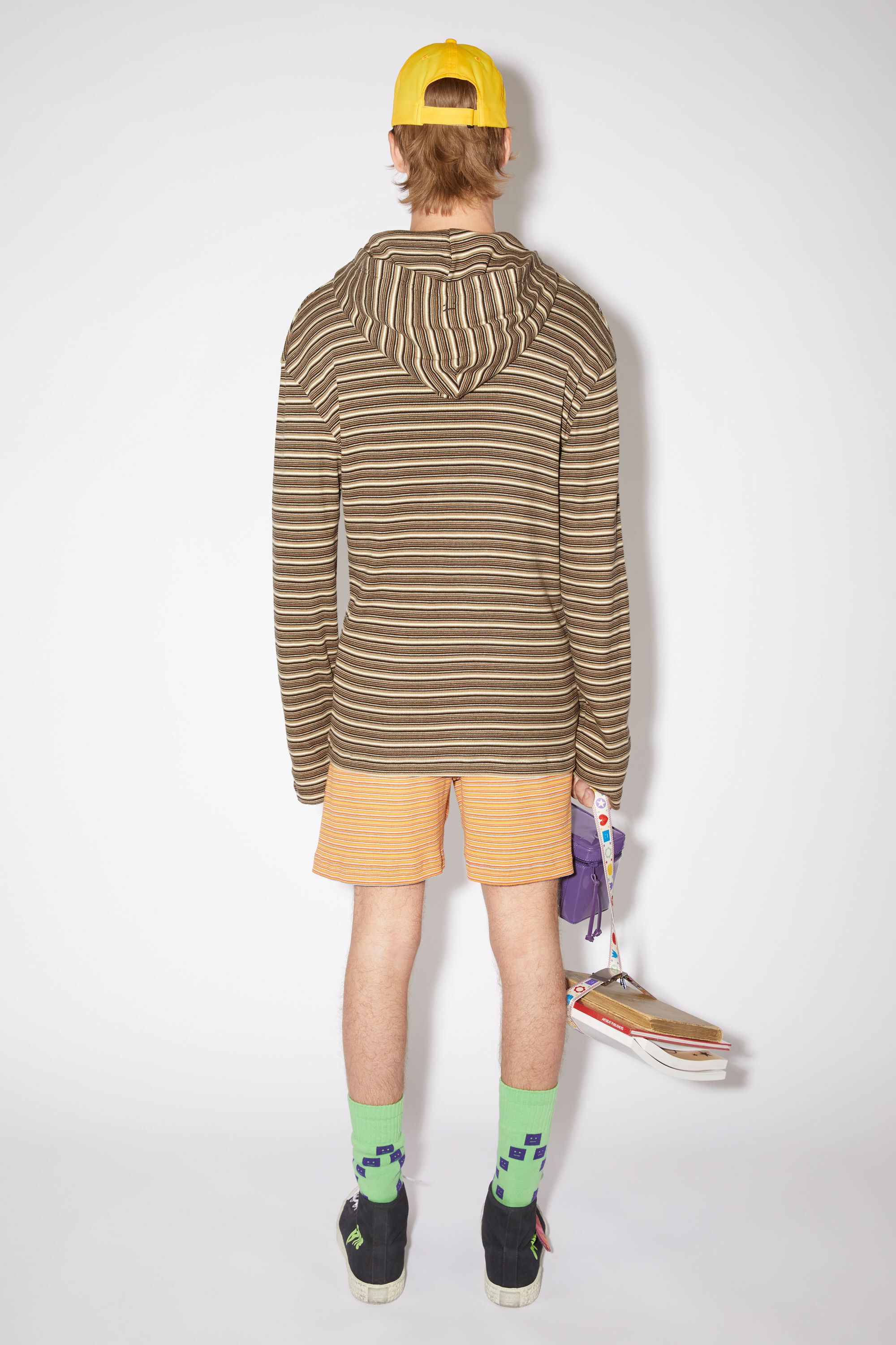 Hooded long sleeve shirt - Cacao Brown Multi - 3