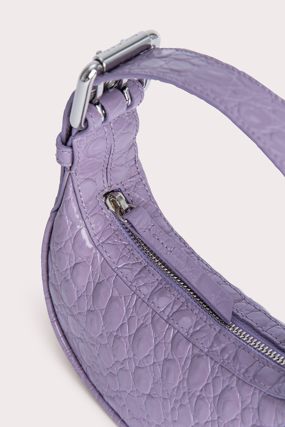 Mini Soho Purple Haze Circular Croco Embossed Leather - 6