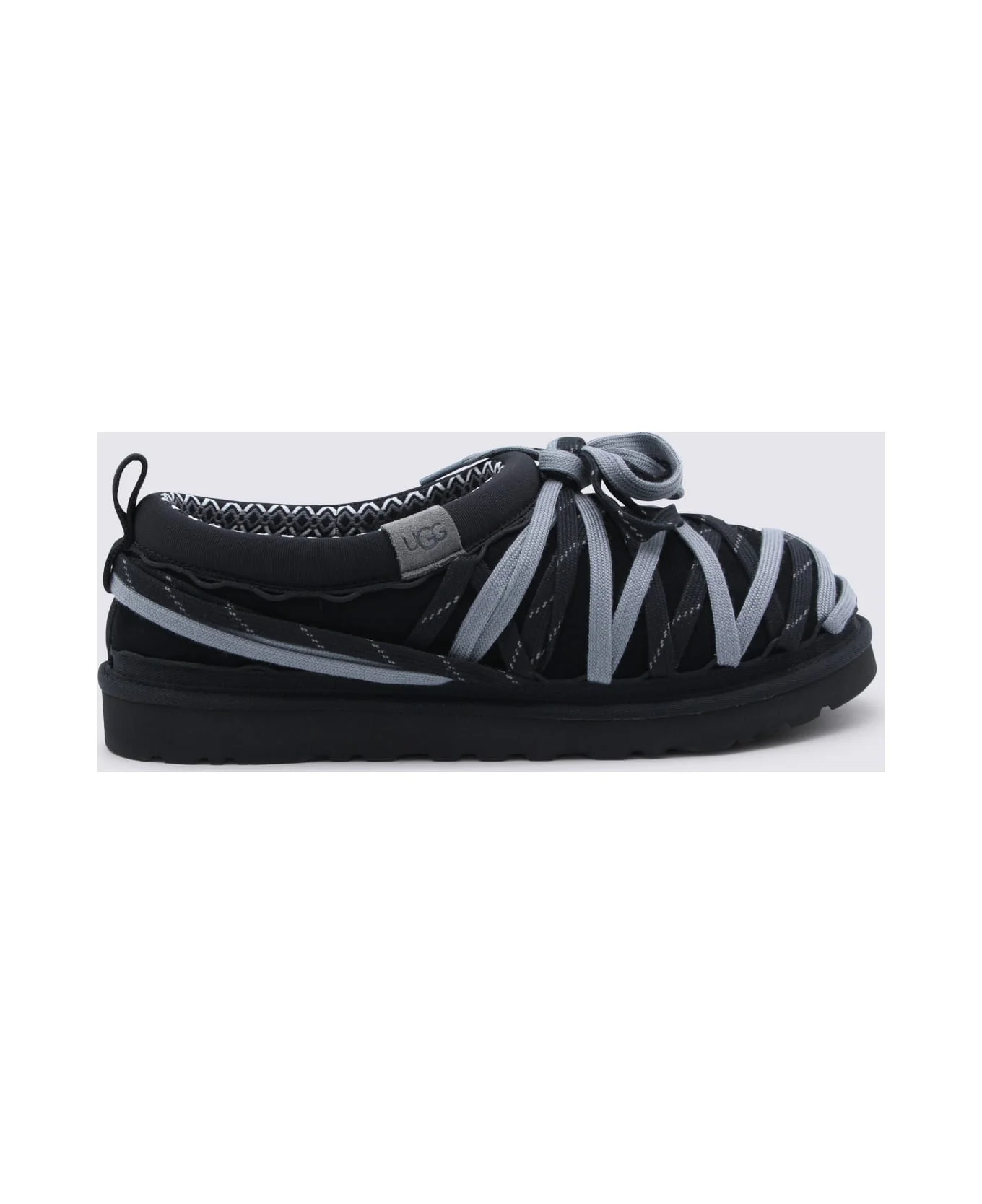 Black Tasman Laces Flats - 1