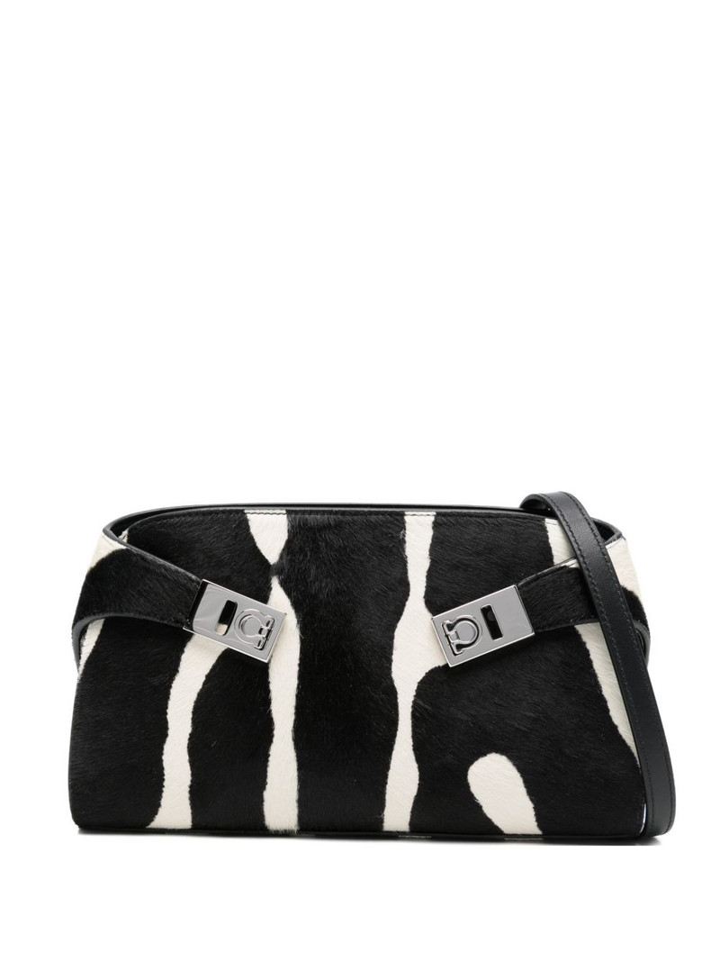 Hug zebra-print clutch bag 1