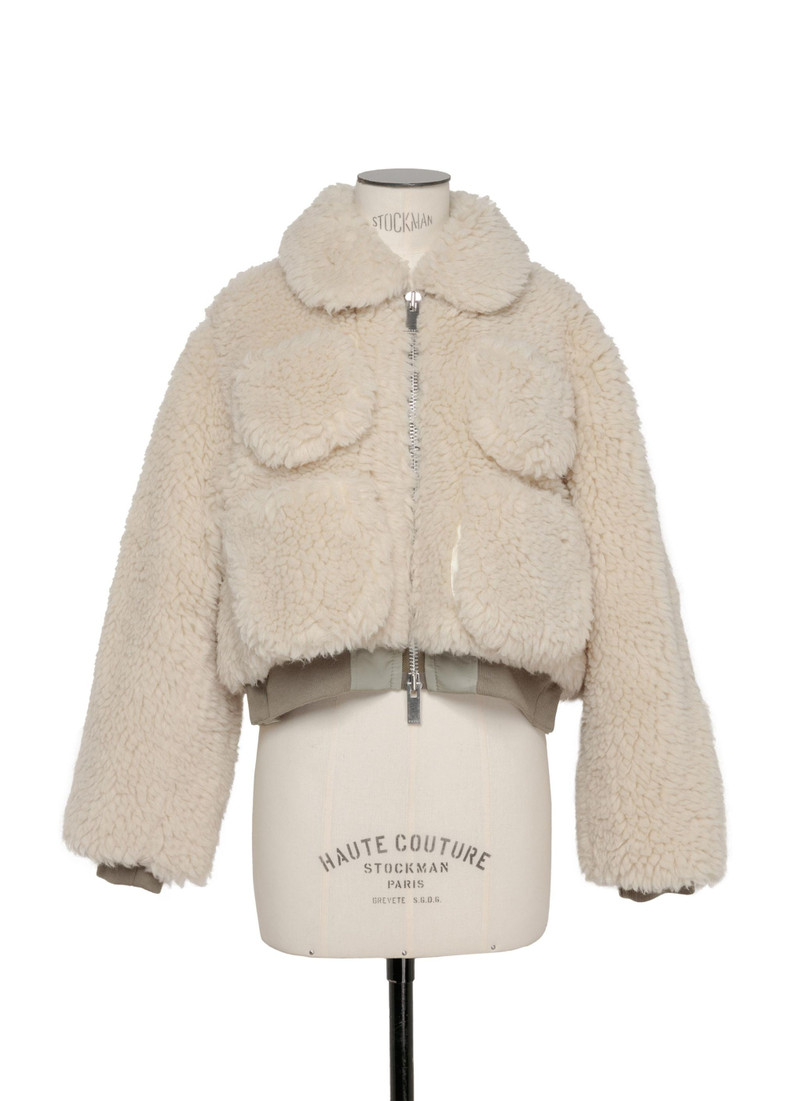 sacai Faux Shearling Blouson outlook