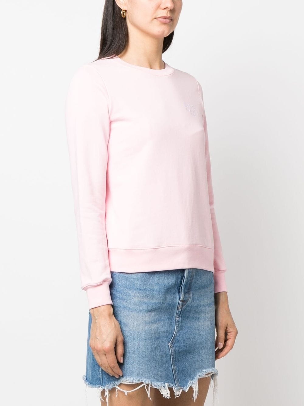 logo-embroidered long-sleeve T-shirt - 3