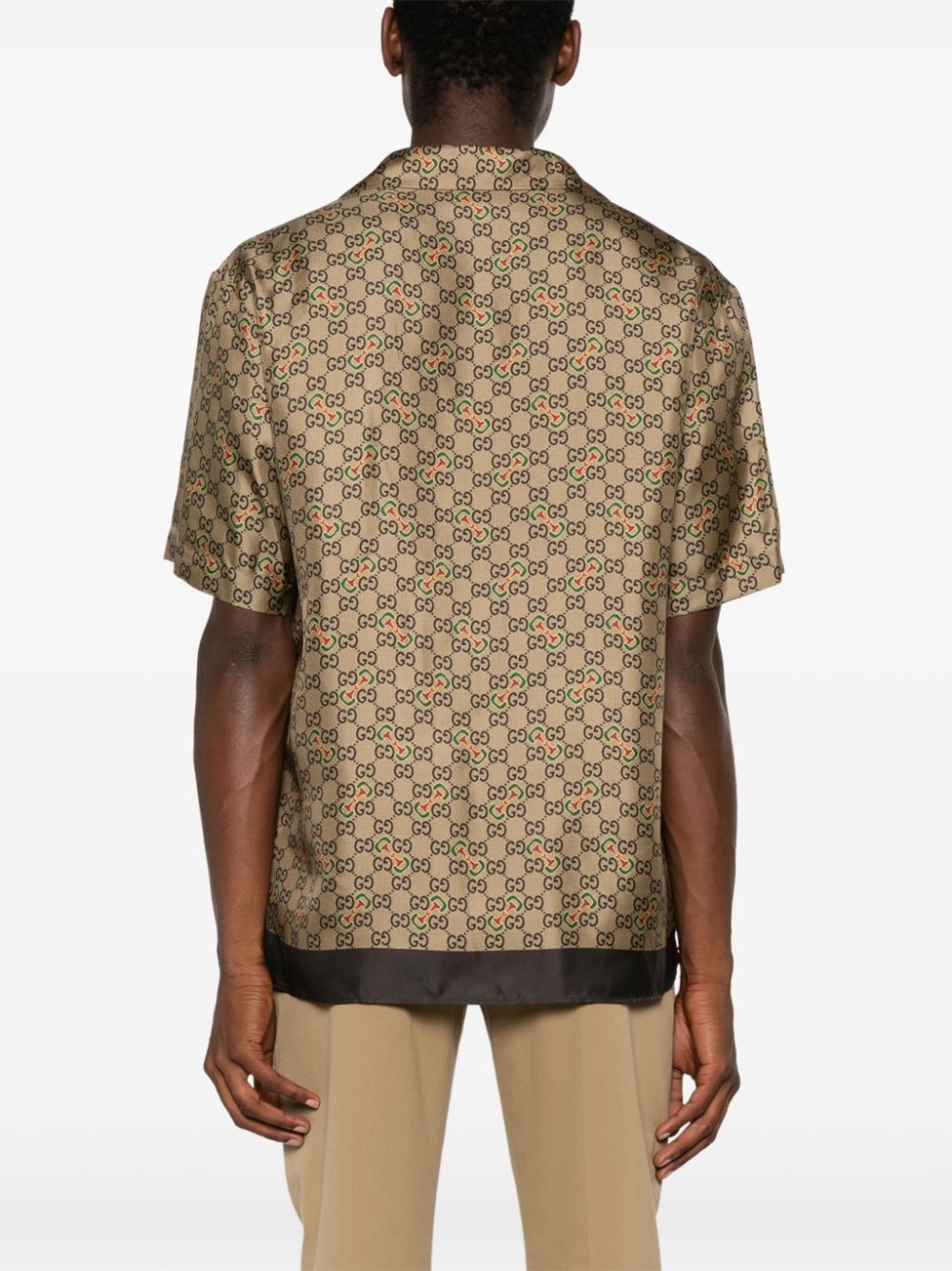 GG-Horsebit silk shirt - 4