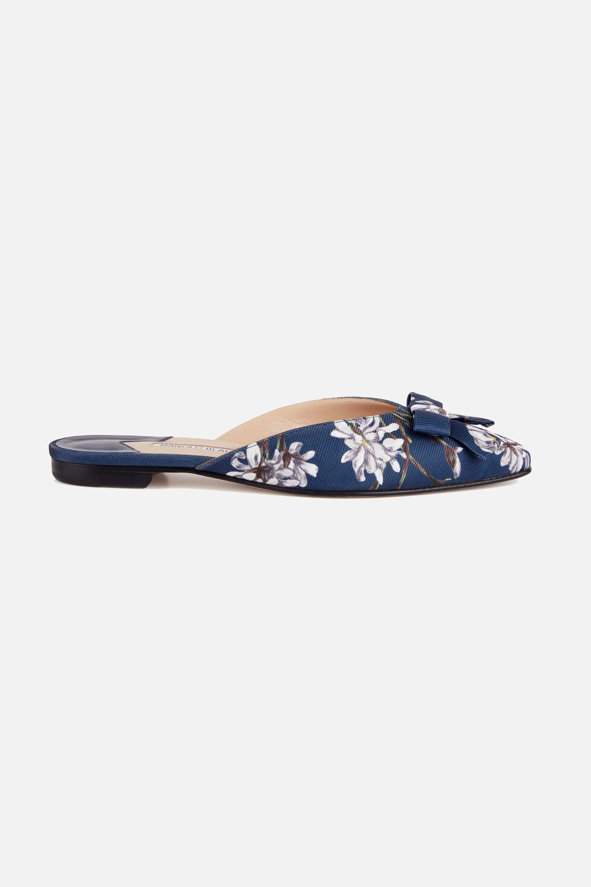 Balliwic Shoe in Midnight Magnolia Print Taffeta Faille - 1