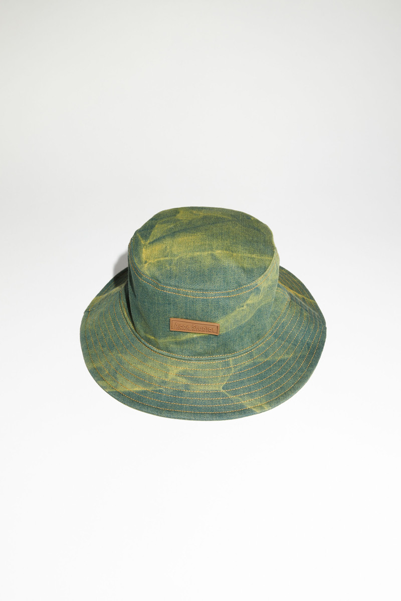 Denim bucket hat - Yellow/blue 1