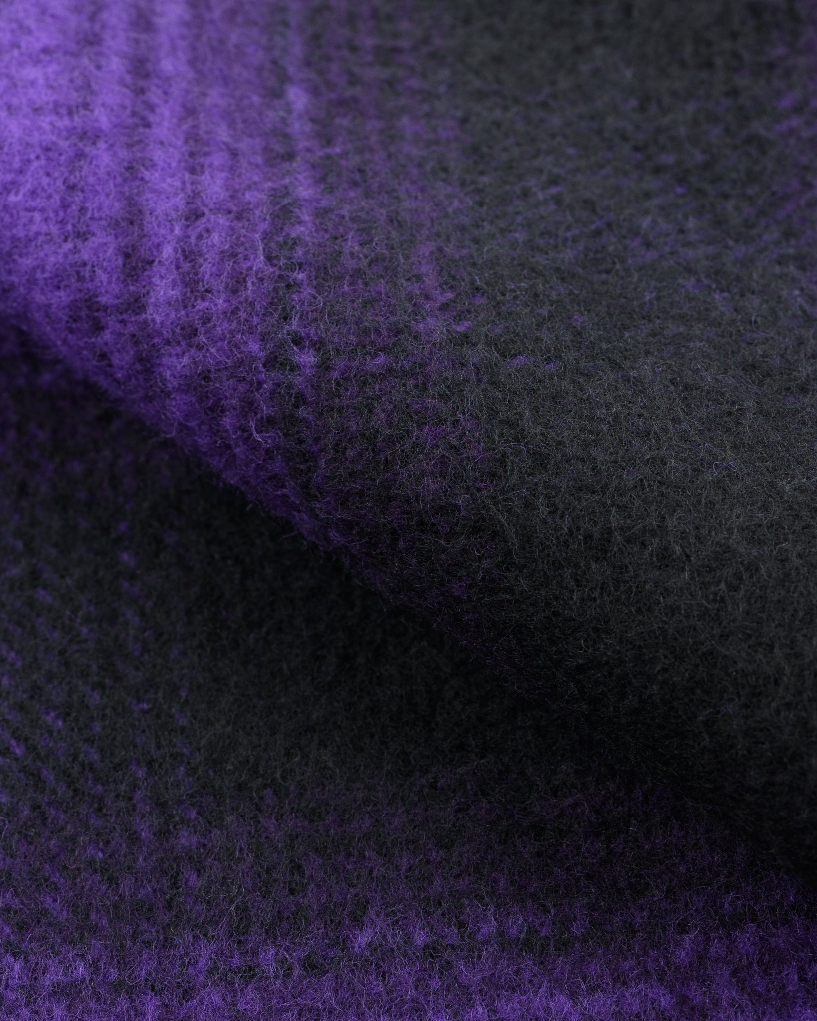 IHSH-264-PUR Ultra Heavy Flannel Ombré Check Western Shirt - Purple/Black - 13