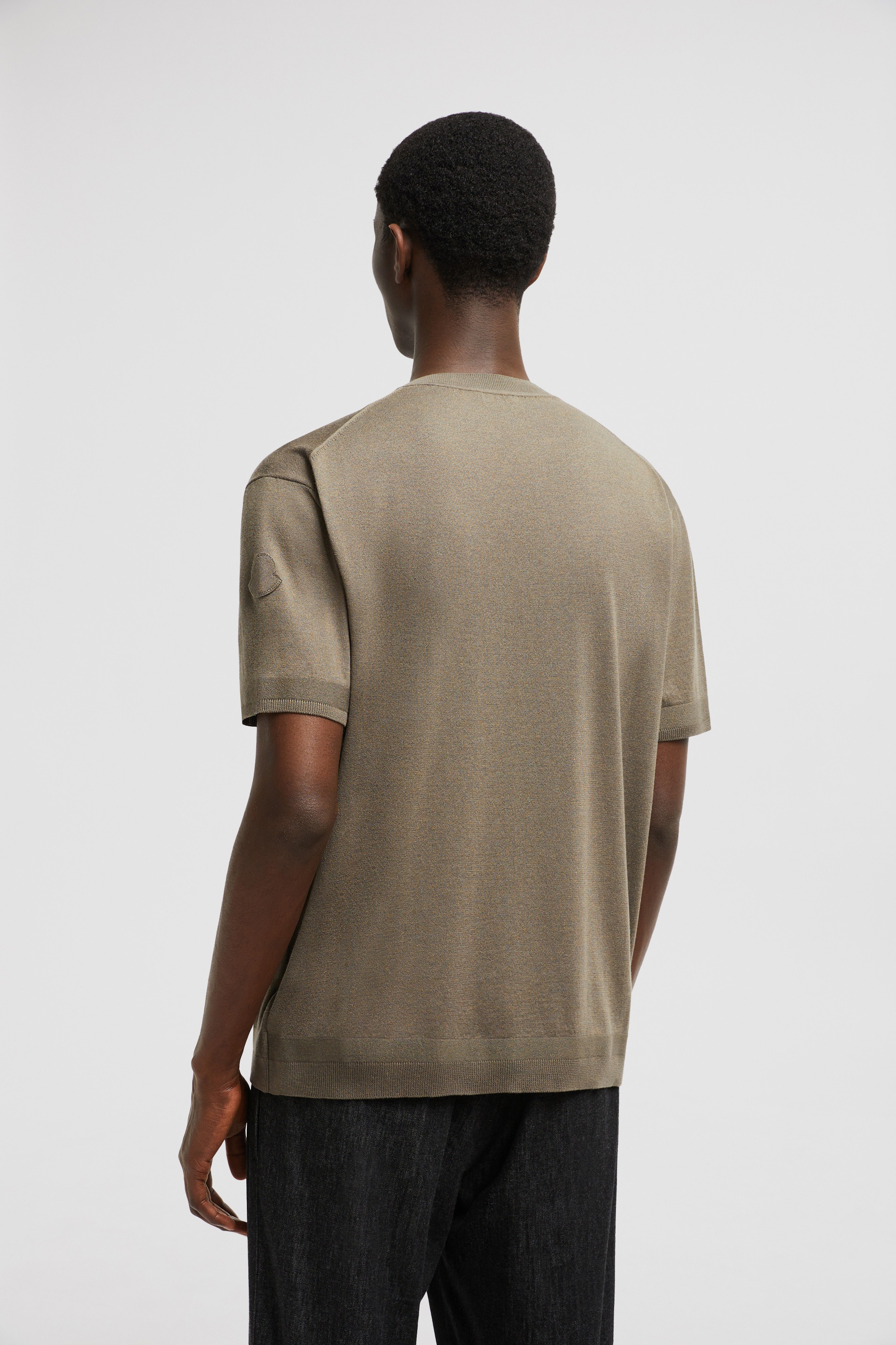 Silk & Cotton Knit T-Shirt - 5