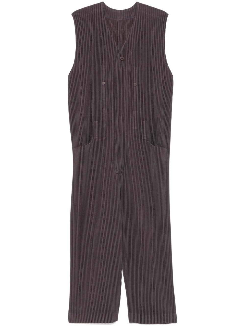 plissé jumpsuit - 1