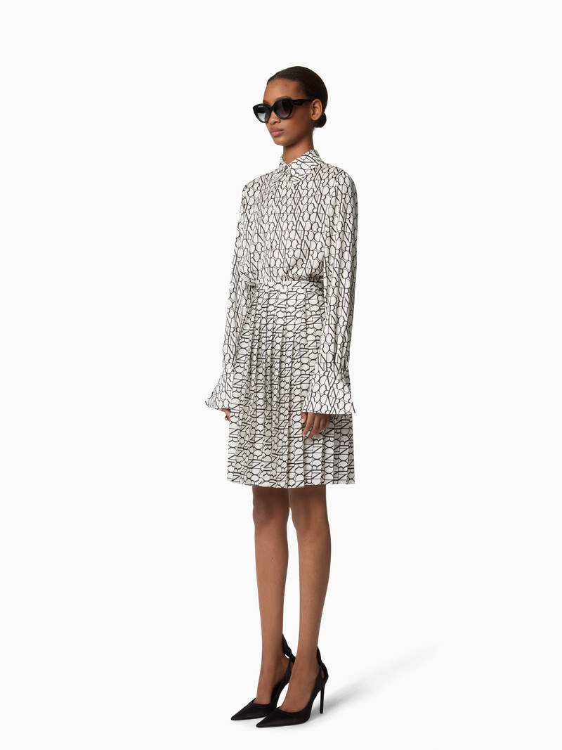 NINA RICCI Logo-Print Satin Shirt outlook