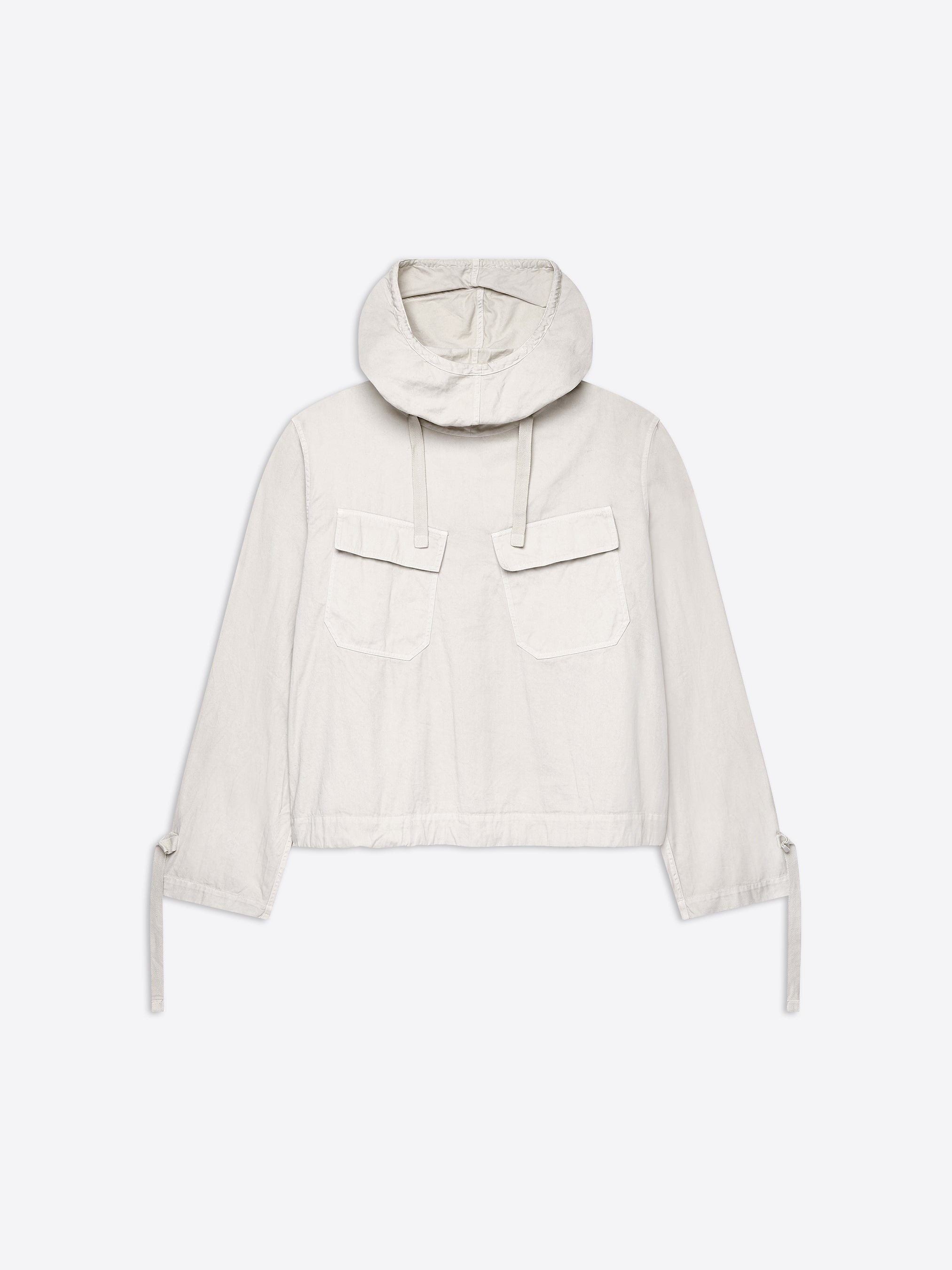 HOODED COTTON SHIRT - 1