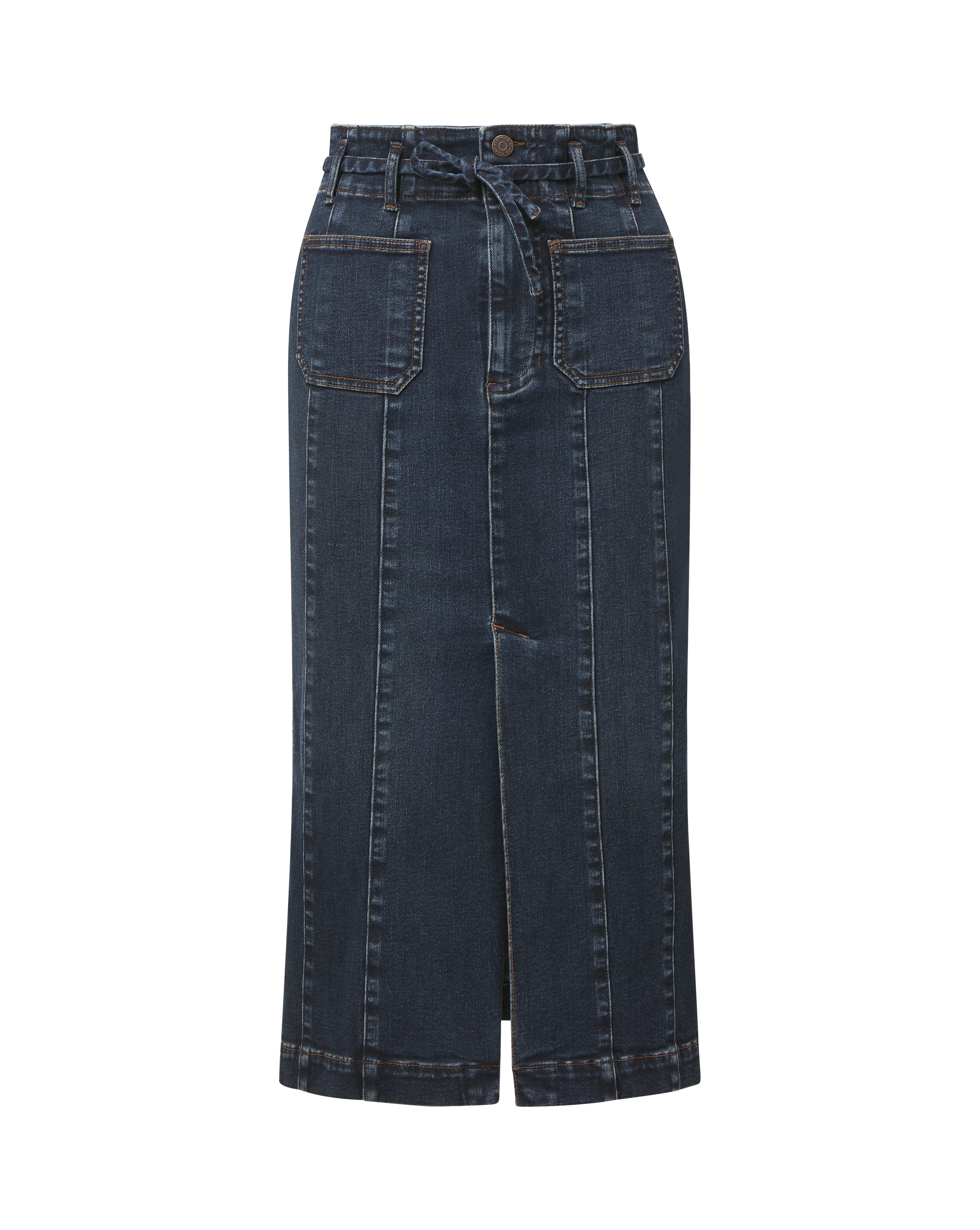 PAVANA DENIM MIDI SKIRT - 1