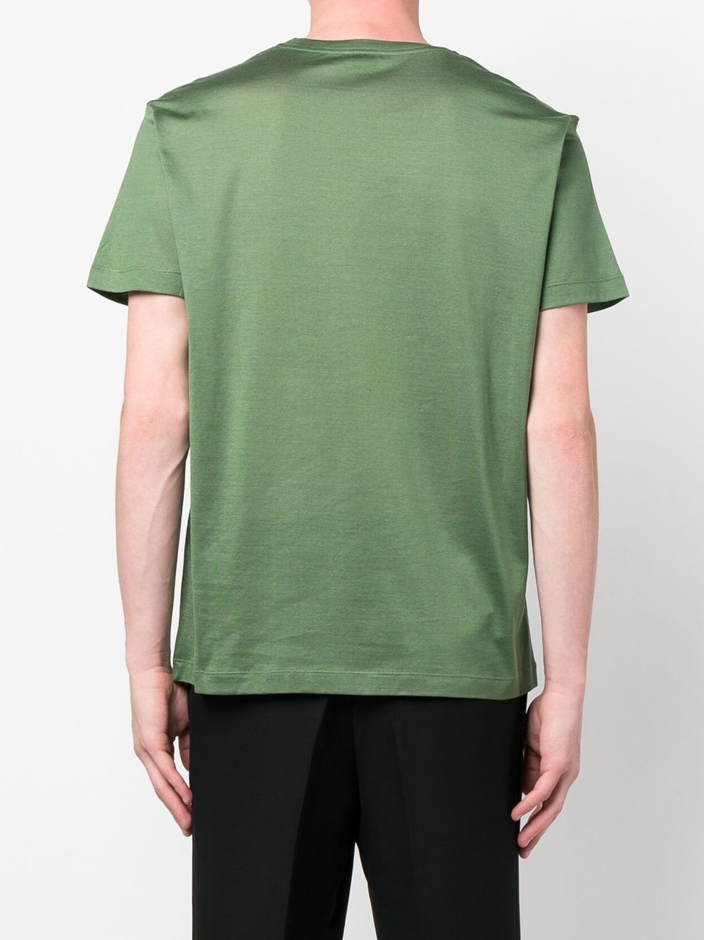 geometric crew-neck T-shirt - 4